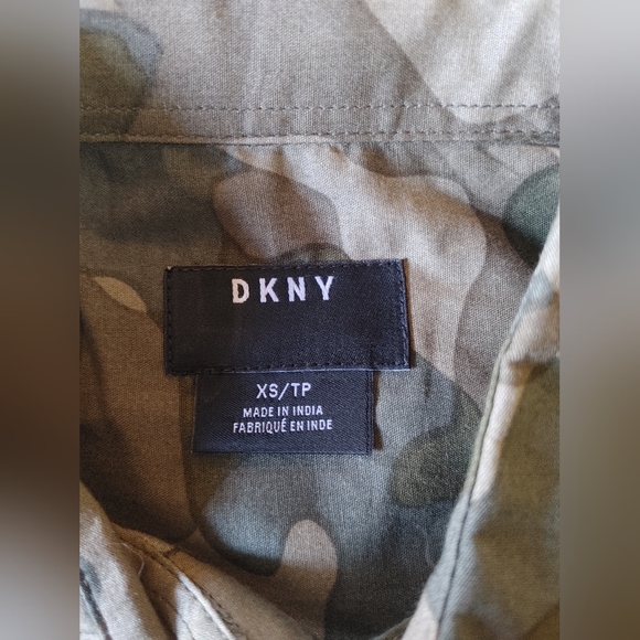 Dkny Green Casual Button Down Shirt - Picture 5 of 6